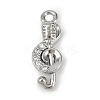 Brass Micro Pave Clear Cubic Zirconia Pendants KK-L238-23P-1