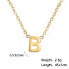 201 Stainless Steel Initial Pendant Necklaces FS-WG78A3B-02-1