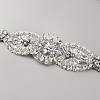 Flower Full Crystal Rhinestone Handmade Bridal Belts for Wedding Dresses AJEW-WH20006-233B-03-2