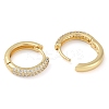 Rack Plating Ring Brass Micro Pave Cubic Zirconia Hoop Earrings EJEW-Z059-12G-3