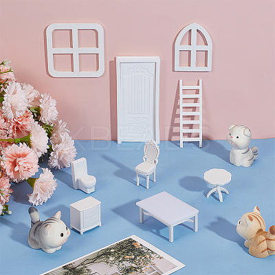 20pcs 9 styles Plastic Furniture Dollhouse Home Decorations DJEW-OC0001-45-1