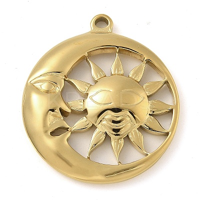 Ion Plating(IP) 304 Stainless Steel Pendants STAS-B075-10G-03-1
