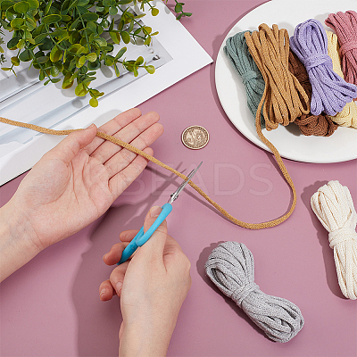 40M 8 Colors Hollow Cotton Braided Cord OCOR-BC0008-68B-1