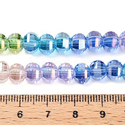 Rondelle Transparent Glass Beads Strands GLAA-T023-33A-1