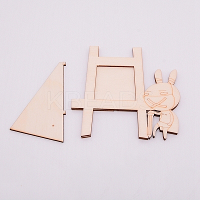 Unfinished Natural Wood Photo Frames DIY-WH0175-79-1
