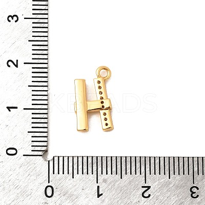 Brass Micro Pave Cubic Zirconia Charms KK-C117-12G-H-1