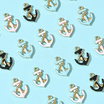 20Pcs 4 Colors Enamel Pendants ENAM-YW0005-33-1