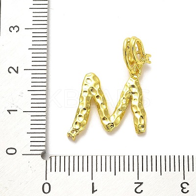 Rack Plating Brass Micro Pave Cubic Zirconia European Dangle Charms KK-L210-015G-M-1