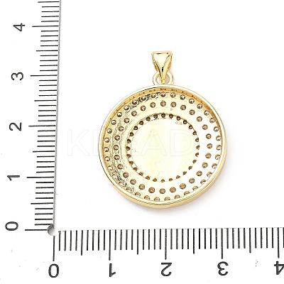 Brass Micro Pave Cubic Zirconia Pendants KK-H539-17A-01-1