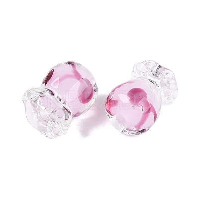 Inner Flower Handmade Lampwork Beads LAMP-Q039-13A-1