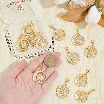 15Pcs Alloy Pendant Decorates HJEW-BBC0001-02-1