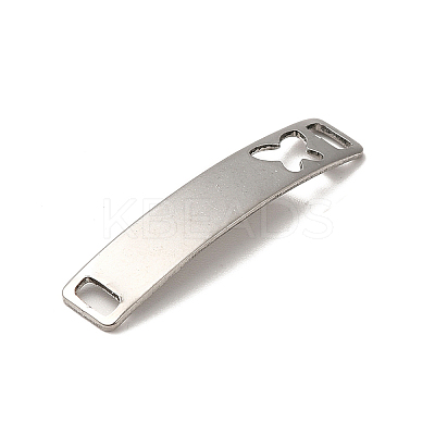 Tarnish Resistant 201 Stainless Steel Connector Charms STAS-D244-31P-A-1