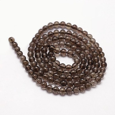 Natural Smoky Quartz Beads Strands LS-G-N0195-02-3mm-1