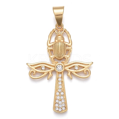 304 Stainless Steel Big Pendants STAS-K214-21G-1