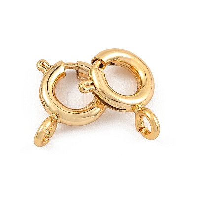 SHEGRACE Brass Spring Ring Clasps XGR0018G-47G-1