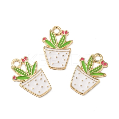 Alloy Enamel Pendants ENAM-G211-01G-07-1