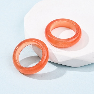 Cat Eye Finger Rings RJEW-G363-01B-11-1