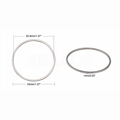 Tarnish Resistant 304 Stainless Steel Linking Ring X-STAS-T047-15B-1
