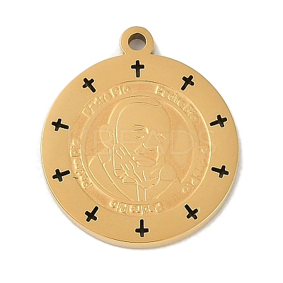 Ion Plating(IP) 304 Stainless Steel Pendants STAS-M080-12G-05-1