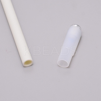 Plastic Pen with Alloy Bottom AJEW-WH0239-83D-1