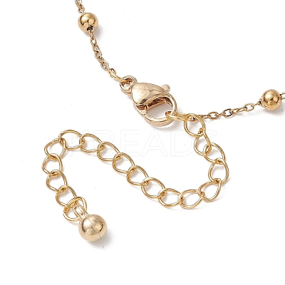 304 Stainless Steel Ball Link Chain Bracelet Making AJEW-JB01305-01-1