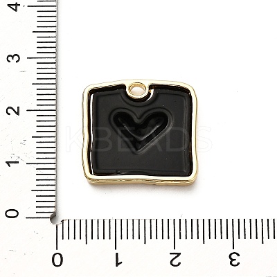 Alloy Enamel Pendants FIND-A051-09A-01G-1