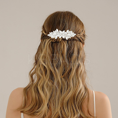 2Pcs Alloy with Glass Rhinestone Hair Barrettes OHAR-BBC0001-01-1