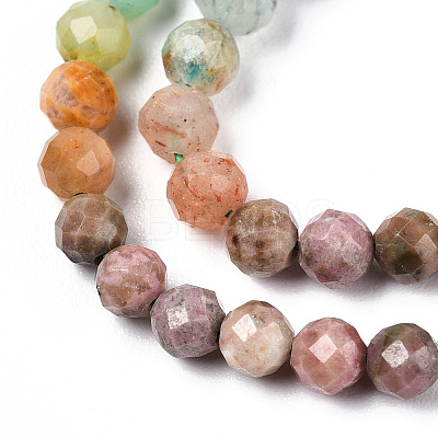 Natural & Synthetic Mixed Gemstone Beads Strands G-D080-A01-01-21-1