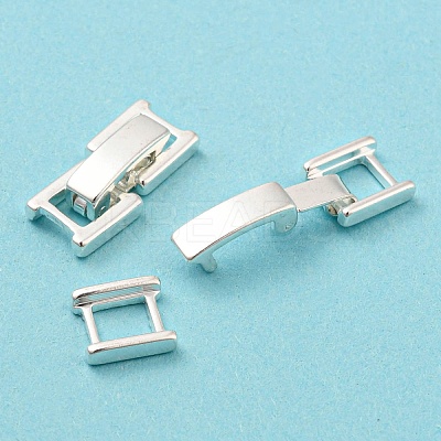 Eco-Friendly Brass Watch Band Clasps KK-M225-28S-1