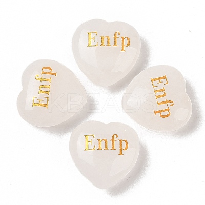 Natural Quartz Crystal Heart Engraving MBTI Figurines Statues for Home Office Desk Decorations G-K353-05N-1