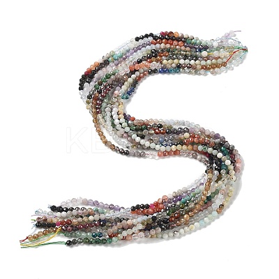 Natural & Synthetic Mixed Gemstone Beads Strands G-D080-A01-01-1