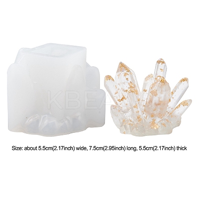 DIY Crystal Cluster Display Decoration Silicone Molds DIY-YWC0003-02B-1