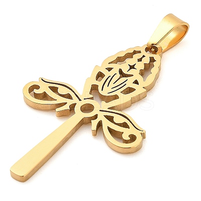 304 Stainless Steel Pendants LS-STAS-R134-04G-02-1