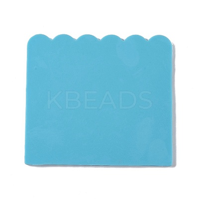 DIY Flat Round with Flower Pattern Pendant Food Grade Silicone Molds LS-DIY-G083-07-1