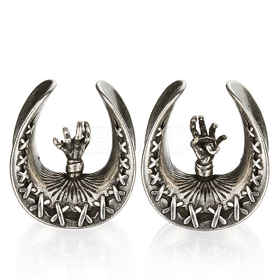 U-Shaped Brass and Alloy Ear Tunnels FS-WG0A997-02-1