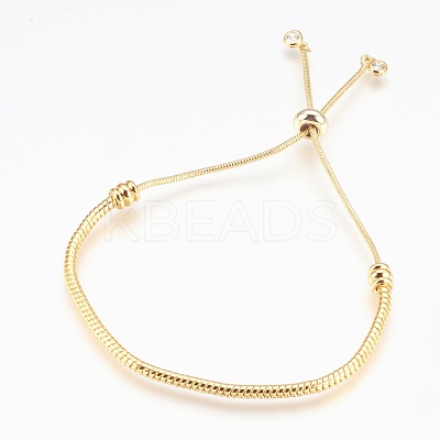 Adjustable Brass Bolo Bracelets BJEW-P218-05-1