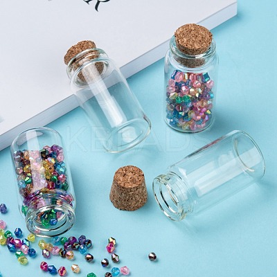 Glass Jar Glass Bottles X-AJEW-H004-4-1