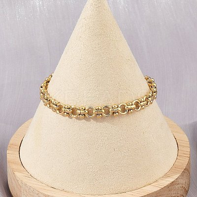 304 Stainless Steel Link Chain Bracelets for Women LS-BJEW-Z143-22G-01-1