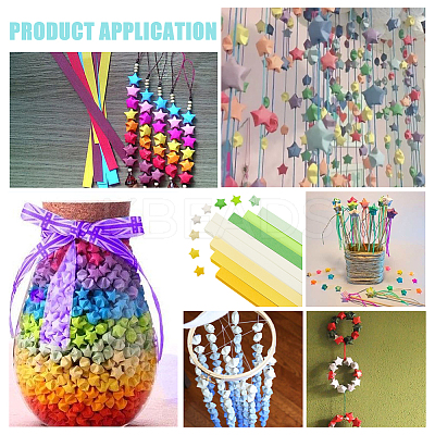 2 Bags 2 Styles Luminous Lucky Star Origami Paper DIY-WR0004-14A-1
