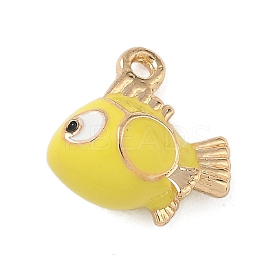 Alloy Enamel Charms ENAM-F156-06G-01-1