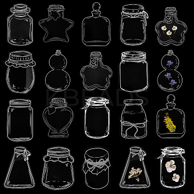3 Styles Waterproof Self Adhesive Stamping Stickers Sets DIY-CP0011-04D-1