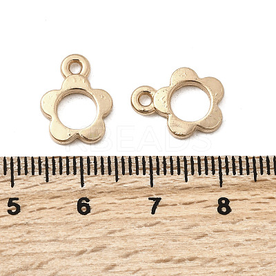 Alloy Hollow Flower Charms PALLOY-F318-04KCG-1