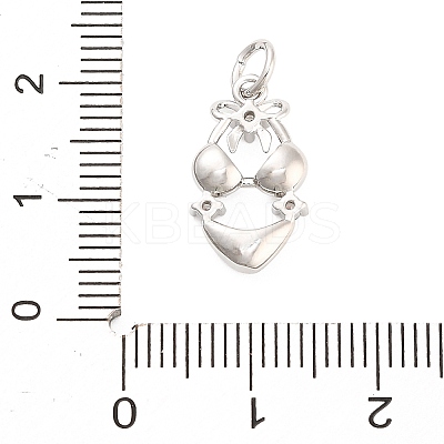 Brass Micro Pave Cubic Zirconia Pendants KK-H527-06A-P-1