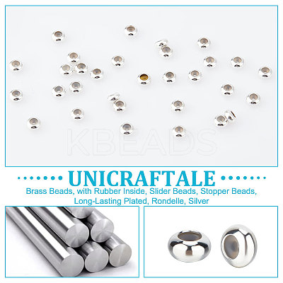 50Pcs Brass Beads KK-UN0001-56-1