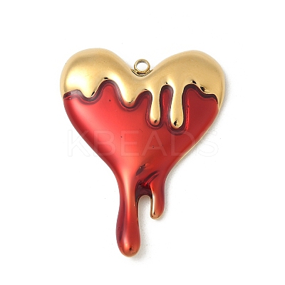 304 Stainless Steel Enamel Pendants STAS-V015-23G-1