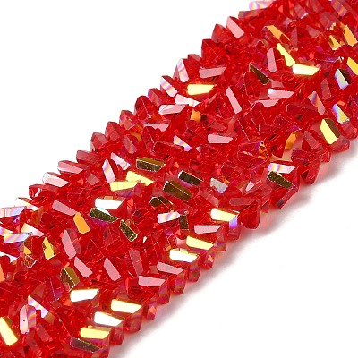 Transparent Glass Beads Strands EGLA-P061-04A-AB07-1
