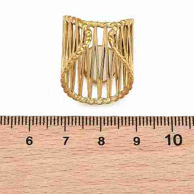 304 Stainless Steel Cuff Rings Ring Components SA-CBA098D-01G-B-1