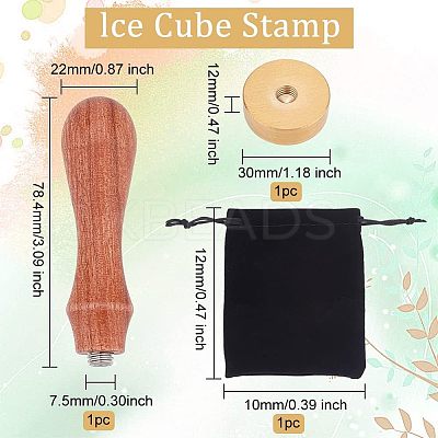 1Pc Brass Stamp Head DIY-OC0004-36-1