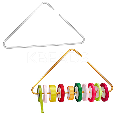 2Pcs 2 Colors Aluminum Alloy Clothing Hanger AJEW-FG0005-15-1