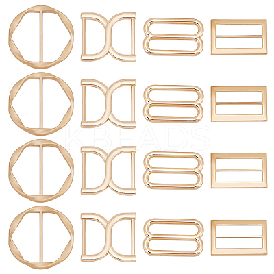 16Pcs 4 Style Zinc Alloy Bag Connector Anchor Buckles FIND-WR0008-40-1